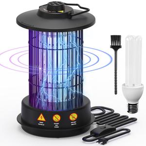 Bug Zapper - Bug Zapper Outdoor & Indoor with Switch Fly Zapper 4200V Extension 6.56 Ft Cord Mosquito Zapper Outdoor Mosquito Killer Fly Traps Insect for Backyard Patio Home Camping, Plug-in