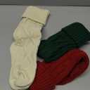 Mr. Pen- Christmas Stockings, 3 Pack, 18" Cable Knit Stockings for Christmas, Cable Knit Christmas Stocking for Christmas, Large Stockings Christmas, Knit Stockings Christmas, Red, Cream & Green