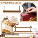 DoubleFill 1 Set Wooden and Bamboo Book Press Book Binding Tool Portable Book Binding Kits Bookbinding Supplies Book Press Bookbinding for DIY Book (12 Inch)