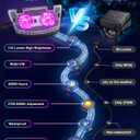 Kimjo RGBCW Deck Lights 8-Pack 49ft, IP67 Smart Outdoor Fence Lights | 60 + Scenes, 16M Colors, 2700K-6500K Dimmable, Music Sync, App & Remote, Long-Lasting Lights for Patio Fence Garden