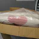 Amazon Basics Fleece Throw Blanket, Reversible Decorative Hearted Pattern for The Bed, Couch and Sofa, 60" W  80" L, Pink Heart