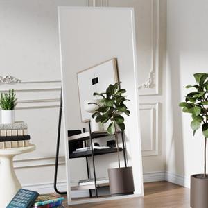 Koonmi 71"x30" Floor Mirror Full Length, Bedroom Floor Body Mirror with Stand, Large Silver Mirror, Leaning, Standing or Hanging Horizontally/Vertically