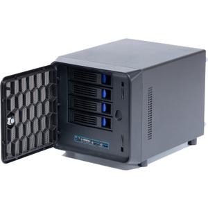 4 + 1 Bay DIY NAS Case, 4 x 2.5 / 3.5 Tray + 1 x 2.5 Internal Bay. MB ITX. PSU Flex. Front USB 3.0 8cm Chassis Fan Hot Swap Backplane. Network Attached Storage Private Cloud Enclosure.