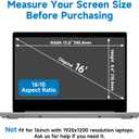 2 Pack 16 Inch 16:10 Anti Blue Light Laptop Screen Protector, Reduce Eye Strain Anti Glare Screen Protector for 16 with 1920x1200 Resolution Laptops, Not for 16.1''
