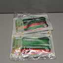 3 Pack Foil Fringe Backdrop - Shiny Tinsel Curtains for Party Decoration/Photo Booth Props - 3.3x8.2FT Metallic Foil Backdrop for Birthday, Wedding, Graduation, Christmas-Red&Silver&Green