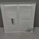 EZ-FLO 12 x 12 Inch (Duct Opening) Return Air Vent Cover for Wall or Ceiling, Solid Steel Return Air Grille, HVAC Vent Cover, White, 61627