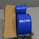 KETIEE Flex Tracks 16Ft for Kids: Flexible Race Car Ramp Track with 4 Small Racecars and 8 Suction Cups Compatible with Diecast 1/64th Cars, Rolls Up Portable Racetrack for Ages 3 & Up (Blue)