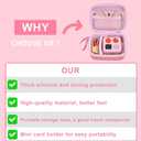 YouKnow Hard Case and Silicone Cover for Yoto Mini Player, Kids Audio Music Accessory with Card Case Holder for up to 10 Cards (Pink)