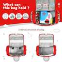 Carrying Case Compatible with Little Tikes for Story Dream Machine Books Starter Set, Portable Storage Bag with Handle and Shoulder Strap for Storytime, Storybook, Character Accessories (Red)