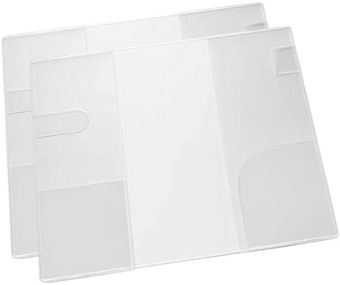 2 Pack Protective Covers for 48K Weeks Planner, Hobonichi Weeks Clear Cover, Durable Material