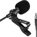 Lavalier Microphone Lapel Microphone Compatible with Shure Wireless Transmitter - Unidirectional Condenser Mic - Mini XLR TA4F Plug