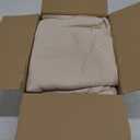 HolidayIdeas 4 Panels Outdoor Sheer Curtains for Patio Waterproof-Natural Linen Semi Voile Indoor Sheer Curtains, Light Filtering Privacy Drapes for Living Room, Gazebo, Porch, Balcony, Pool 54"x84"