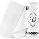 Fantasticlean Microfiber Cleaning Cloth Roll -75 Pack, Tear Away Microfiber Towels, 12" x 12", Reusable, Washable, Scratch Free, Ultra Absorbent Dish Rags for Car, Home, Garage or Shop (White)