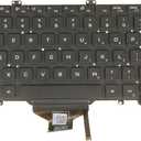 US English Keyboard for Dell Latitude 7400 5400 5401 5410 5411 07D2R0 0RN86F Backlit Without Pointer No Frame