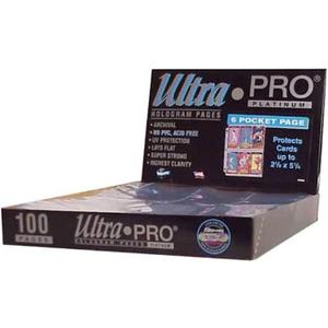Ultra Pro 1-Pocket Platinum Page with 8" X 10" Pocket 100 ct.