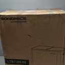 SONGMICS Trash Can, 2 x 10.6 Gallon (2 x 40 L) Garbage Can for Kitchen, with 15 Trash Bags, 2 Compartments, Plastic Inner Buckets and Hinged Lids, Airtight, Silver and Black ULTB730E80