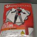 Morph Evil Jester Costume Men, Adult Jester Costume, Scary Halloween Costumes, Halloween Costumes For Men (Large)