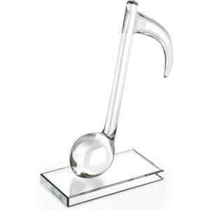 Yaomiao 5'' Crystal Eighth Note, Music Trophy Music Note Decor Musical Figurines Collectibles Glass Musical Sculpture Statue Table Centerpiece Crafts Music Gifts Souvenirs