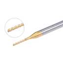uxcell 10Pcs 1mm Titanium Coat Carbide End Mill Engraving Milling Cutter CNC Router Bits for PCB Machine, 1/8" Shank