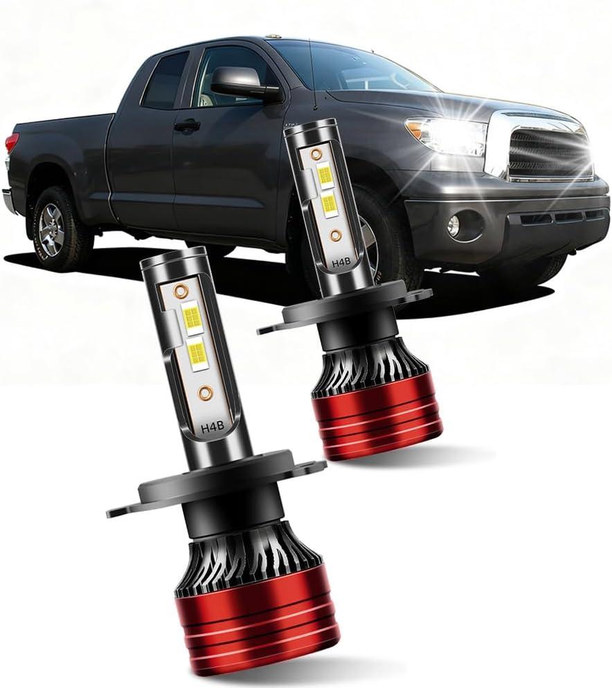 Light Bulbs Compatible for 2000-2006 Toyota Tundra H4 High Low Beam Fog Lights Combo Pack 800% Brightness with Cooling Fan Plug N Play Pack of 2