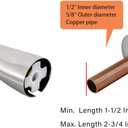 Slip Fit Tub Spout with Pull-Up Diverter for 1/2 inch Copper Tube, Brushed Nickel