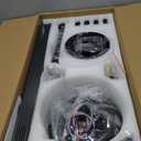 Fanbulous 62 Inch Ceiling Fans with Lights, Black Modern Ceiling Fan with Remote,Large Farmhouse Indoor & Outdoor Ceiling Fan with 8 Dual Finish Blades, Quiet DC Motor, Bright LED Light