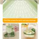 4 x Suction Cup Kitchen Sink Caddy  Triangular Sink Drain Basket & Strainer  Small Corner Sink Trash Catcher for Vegetables, Fruits, Sponges, Soap  Space-Saving Organizer (1, Yellow)