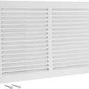 EZ-FLO 14 x 6 Inch (Duct Opening) Return Air Vent Cover for Wall or Ceiling, Solid Steel Return Air Grille, HVAC Vent Cover, White, 61628
