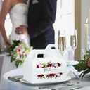 30 Pack 9x6x6 Large Gable Gift Boxes White Party Treat Boxes Disposable Lunch Box Togo for Treats Meals Cookies Favors Goodies Gifting Baked Goods