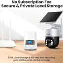 SOLIOM Security Cameras Wireless Outdoor,4K Ultra HD for Day and Night, No Subscription,Built in Radar,Solar Powered Cameras for Home Security, 360 Pan Tilt Auto Tracking,5G & 2.4G WiFi, 2-Cam Kit