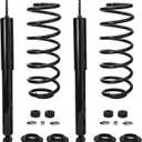 Detroit Axle - Rear Struts for 2003-2011 Ford Crown Victoria Lincoln Town Car Grand Marquis Complete 2 Struts with Coil Spring 2004 2005 2006 2007 2008 2009 2010 Replacement Ready Struts Assembly