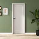 BARNSMITH 30x80 in 1-Panel White Primed Molded Door Slab, Shaker Style Paintable Hollow Core Interior Door Panel, for Pocket, Swing, Sliding Door, Durable and Lightweight, No Assembly Required