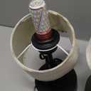 2 Beige Lamps,  Small Cordless Lamp, Battery Operated Table lamp Dimmable, 4000mAh Rechargeable, Touch Bedside Lamp with Beige Linen Shade