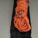 Dog Tie Out Cable for Camping, 100ft Reflective Overhead Trolley System for 2 Dogs, Portable Dog Hitching Lead up to 300lbs, Dogs Runner for Yard Camping Training Running Hiking Outdoor (Orange)