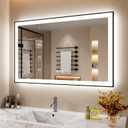 48x30 Inch LED Bathroom Mirror with Black Frame, 
Product Dimensions	48"L x 30"W