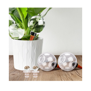 19 oz Extra Large Plant Self Watering Globes Top Fill, Plastic Water Bulbs, Slow Release Terracotta Self Watering Planter Insert, Plant Watering Devices System, Water Spikes Stakes, 4 Pack