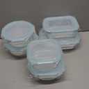 Glass Food Storage Containers with Lids, [18 Piece] Glass Meal Prep Containers, Containers for Food Storage with Lids, BPA Free & Leak Proof (9 Lid & 9 Container) (clear)