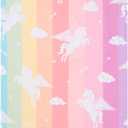 LIVILAN Small Unicorn Towel for Kids Girls, Pink Rainbow Beach Towel for Women Teens 24 x 48,Lightweight Soft Microfiber Blanket, Quick Dry Sand Proof Thin Travel Pool Picnic Bath Towel Gifts