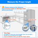 Refrigerator water line - 15 FT Premium Stainless Steel Braided Ice Maker Water Hose,Food grade PEX Inner Tube Fridge Water Line with 1/4" Fittings for Refrigerator Ice Maker