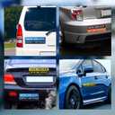 2 x 3pcs Student Driver Car Magnet Stickers, 9.8x3.35in Waterproof Removable Novice New Driver Decal Sign Reflective Magnetic Safety Bumper Sticker for Car Accessories
