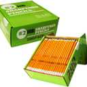 S & E TEACHER'S EDITION Woodcased #2 Pencils, Pre-sharpened, HB Lead Bulk Box, Pencils No. 2, Yellow, with Erasers, Back to school, 200 Pcs