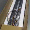 Phansthy Industrial 3-Light Pendant Light, Adjustable Hanging Light Fixture with Clear Glass Shade, 3-Lights Kitchen Island Chandelier E26 Base (Black)