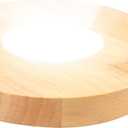 5.9 Inch Wood LED Light Base, Crystal Display Stand with 3 Light Modes and 10-Level Dimming for Acrylic, Crystal, Night Light, Glass Resin Art