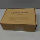 APTESOL Unisex LED Shoes High Top Light Up Sneakers for Women Men (8.5 Women/7 Men, White)