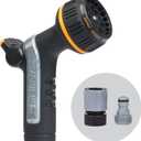 Melnor 65179AMZ Heavyweight Metal Thumb Control Nozzle w/Quick Connect Set (Multi-pattern)