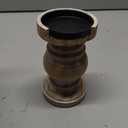 NIKKY HOME Farmhouse Solid Wood Pillar Candle Holders Set of 3, Brown