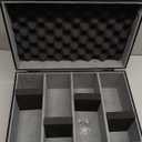 Vitula Card Case Fits for 600 Toploaders or 120 PSA Slabs or 120 Magnetic Card Holders, Trading Cards Storage Box Fits for TCG, Sports Cards, PSA Graded Slabs, Lockable Sports Cards Case (L, Black)