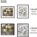 Upsimples 20x24 Picture Frame, Display Pictures 16x20 with Mat or 20 x 24 Without, Wall Hanging Poster Frames, Black, 1 Pack