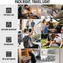 Veken 10 Set Packing Cubes for Travel Essential, Suitcase Organizer Bags in 4 Sizes, Carry-On Luggage Accessories with Large Laundry & Hanging Toiletry Bag, Must-Have for Airplane, Road Trip & Camping