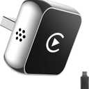 Wireless CarPlay Adapter for Apple iPhone Android2025 Upgraded 2-in-1 Mini USB Design, Fast and Stable Connection Wireless Carplay Adapter for iOS 10+, Android 11+ Version